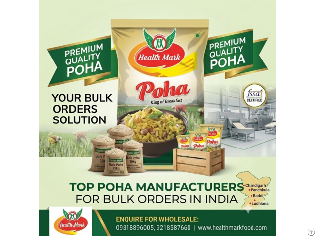 Best Poha Manufacturer In Uttarakhand Health Mark