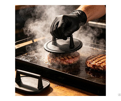 Premium Pre Seasoned Cast Iron Grill Burger Press Wholesale And Oem Supported