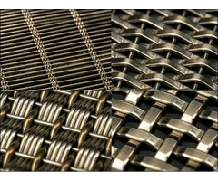 Decorative Woven Wire Mesh For Walls Ceilings Dividers Balustrades And Facades