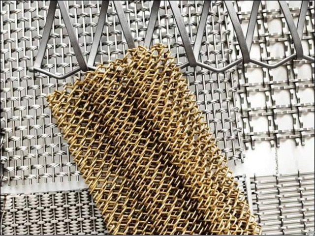 Metal Mesh Curtain For Architectural And Interior Design Space Separation Ceiling Decoration