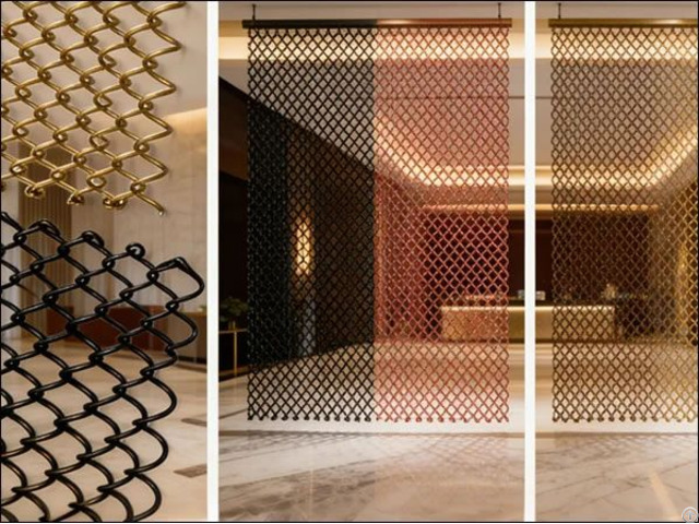 Decorative Chain Link Mesh For Outdoor Enclosures And Security