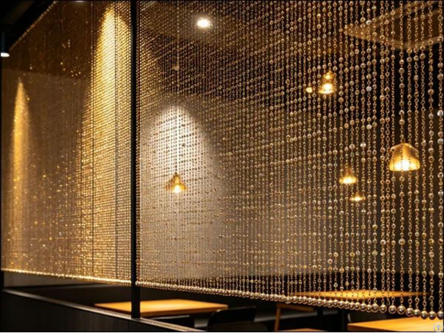 Metal Bead Curtains In Stainless Steel Aluminum And Copper