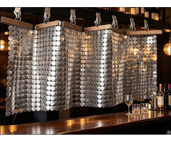 Custom Metallic Scale Mesh Curtains