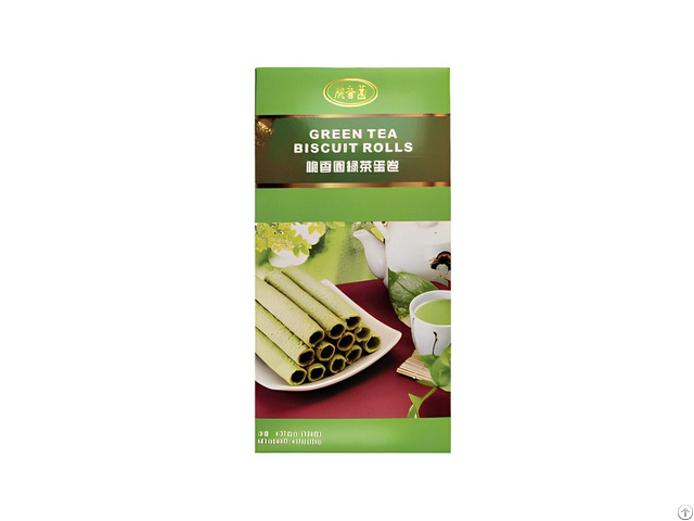 Green Tea Biscuit Rolls From China Asian Snack Supplier