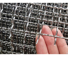 Crimped Wire Mesh Black Steel 304 430 And Intermediate Crimp