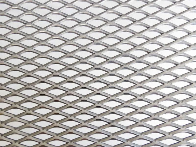 Expanded Metal Mesh Materials Diamond Pattern From Slit And Stretched Sheets
