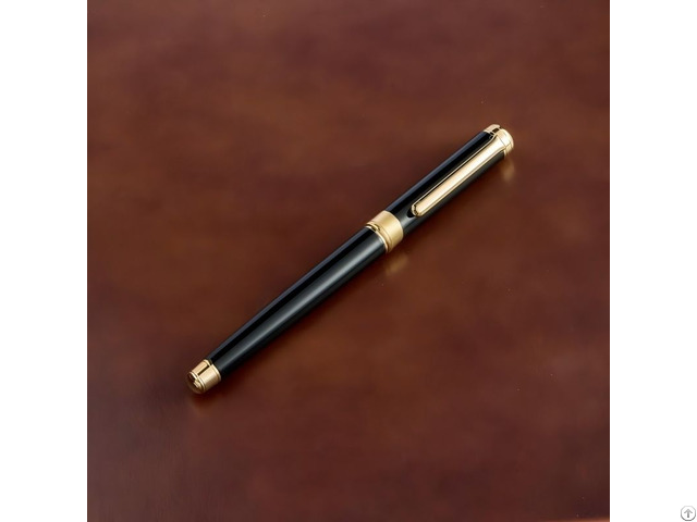 Custom Engraved Black And Gold Executive Pen