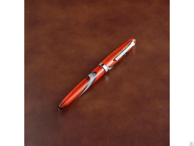 Personalized Pens Bulk Order Bradle Red Acrylic Fountain Pen