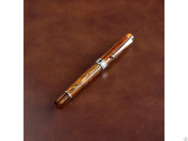 Bradel High Quality Brown Acrylic Fountain Pen
