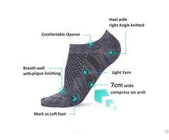 Men Anti Odor Arch Support No Show Socks