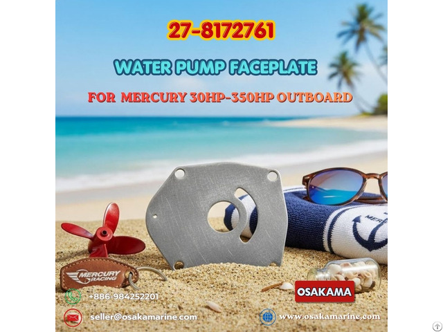 Water Pump Faceplate 27 8172761 8m0204709 For Mercury Outboard