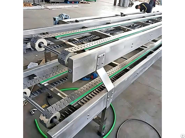 Servo Driven Drum Transfer Conveyor Chain Type