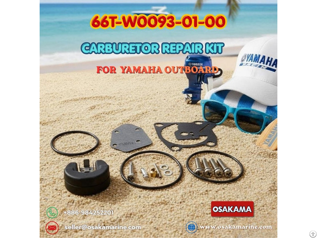 Carburetor Repair Kit 66t W0093 01 00 For Yamaha 40hp 2 Stroke Outboard