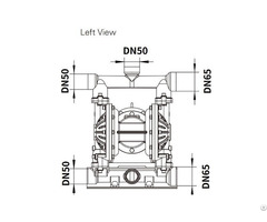 Rydby3 65 Stainless Steel Nodular Cast Iron Diaphragm Pump