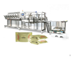 Semi Auto 6 Lanes Wet Wipes Machine