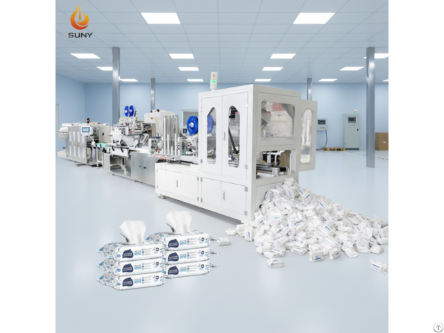 Jumbo Rolls 12 Lanes Wet Wipes Machine