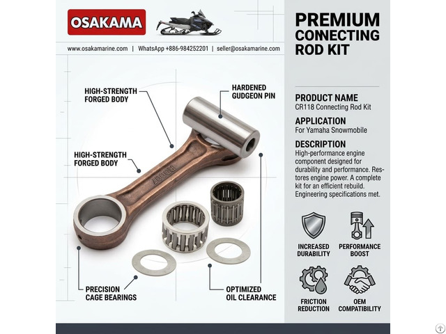 Connecting Rod Kit Cr118 Cr 118 For Yamaha Snowmobile