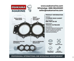 Cylinder Head Gasket 688 11181 A0 00 For Yamaha 75hp–90hp Outboard