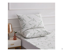 Custom Comfort Bamboo Fiber Zipper Waterproof Bedbug Dust Mite Proof Pillow Cover