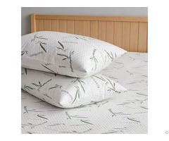 High Quality Comfort Bamboo Fiber Pillow Protector Premium Antibacterial Pillowcase