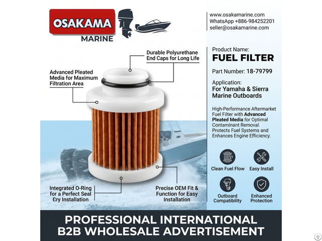 Fuel Filter 18 79799 For Selected Yamaha And Sierra Outboard