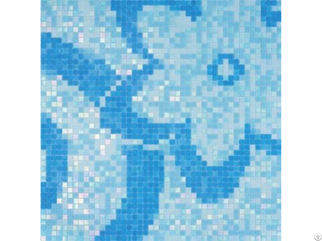 Custom Swimming Pool Blue Mosaics