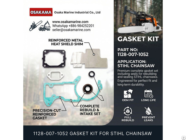 Gasket Kit 1128 007 1052 For Stihl 046 Ms460 Chainsaw