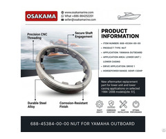 Nut 688 45384 00 For Yamaha Outboard
