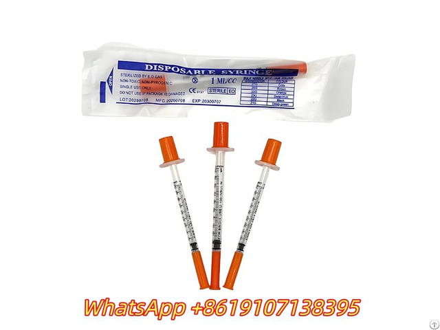 Insulin Syringes With Fixed Needle