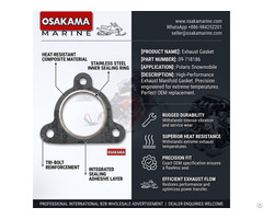Exhaust Gasket 09 718186 For Polaris Snowmobile