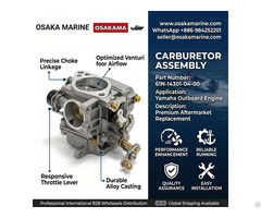 Carburetor Assembly 61n 14301 04 00 For Yamaha Outboard