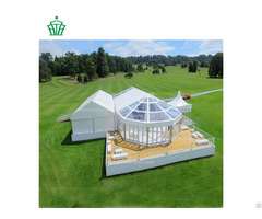 Transparent Roof Outdoor Event Marquee With White Tent Sections