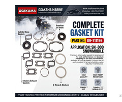 Complete Gasket Kit 09 711196 For Ski Doo Snowmobile