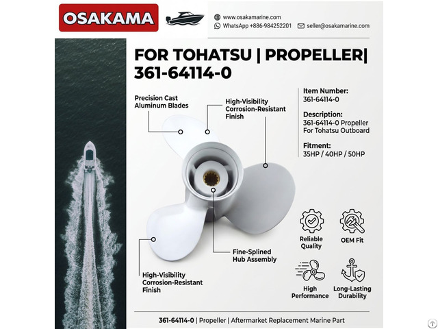 Propeller 361 64114 0 For Tohatsu Outboard