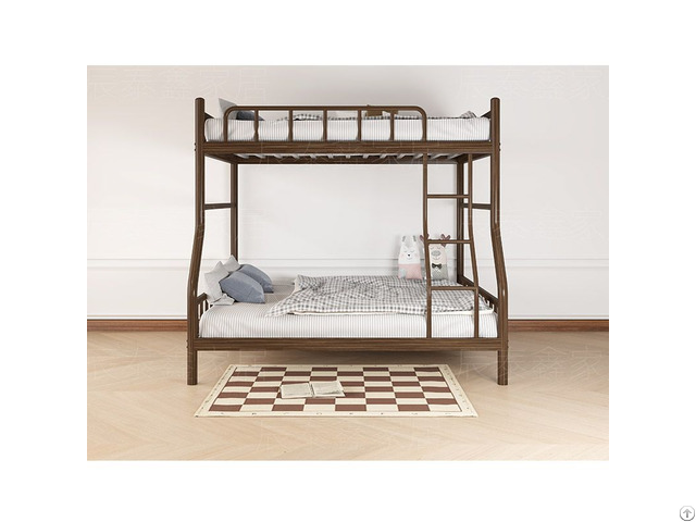 Wood Grain Stainless Steel Bunk Bed