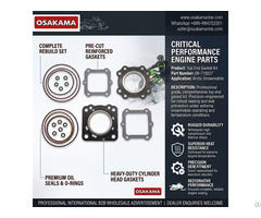 Top End Gasket Kit 09 710227 For Arctic Cat Snowmobile