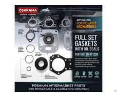 Full Gasket Set With Oil Seals 09 711238 For Polaris Snowmobile