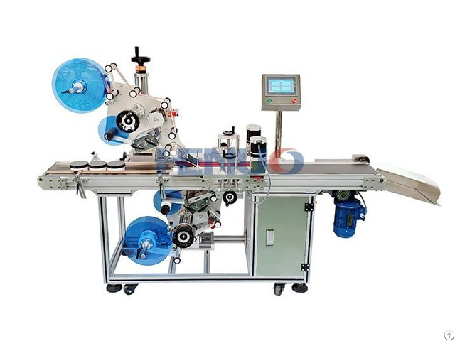 Automatic Top And Bottom Labeling Machine