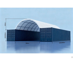 Ts612 6m Wide 40ft Container Dome Shelter