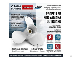 Propeller 664 45941 01 El 3 Blade For Yamaha Outboard