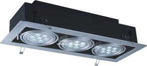 12w 18w 30w Single Double Tri Head Led Grille Light With Epistar Chip High Lumen Efficiency