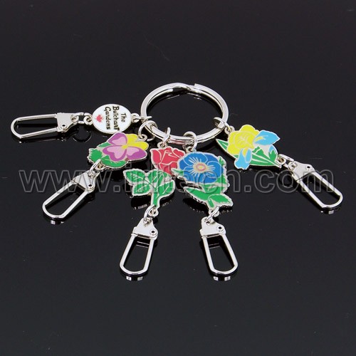 2012 2013 Metal Keychain With Imitation Hard Enamel Color