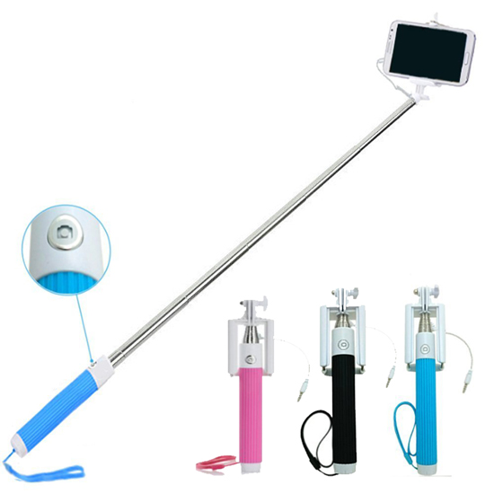 3 5mm Foldable Wired Selfie Stick Pocket