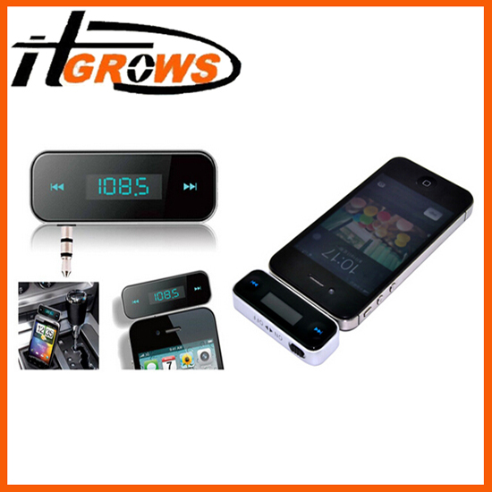 3 5mm In Car Handsfree Wireless Fm Transmitter For Iphone 5 4s 4 3g Ipod Samsung S4 S3