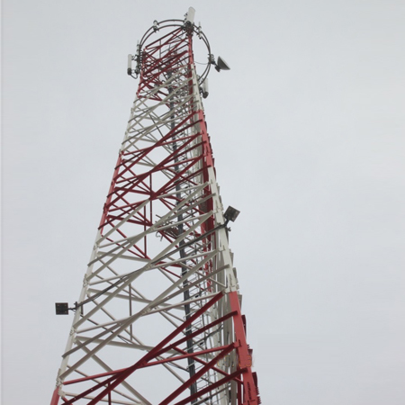 3 Legged Angular Telecommunication Steel Tower