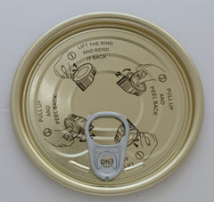 307 83mm Tinplate Easy Open Lid