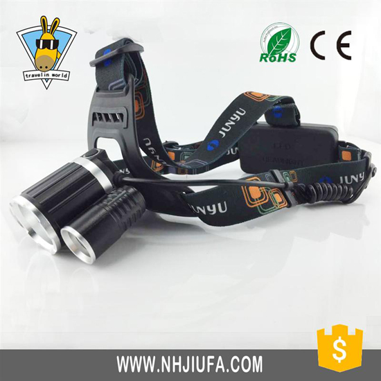 3led Outdoor Headlight 5mode Headlamp Waterproof High Power Led Flashlight