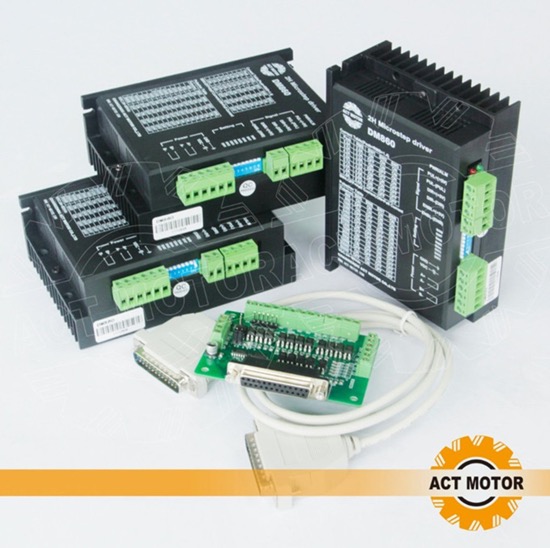 3pcs Act Dm860 Motor Driver With 1pc Breakout Board And Cable