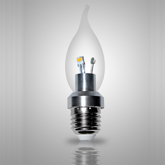 3w E27 Led Bent Tip Bulb