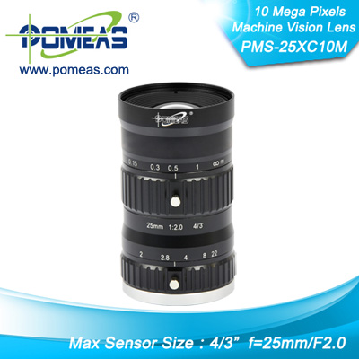 4 3inch 10mp Fl25mm Machine Vision Lens